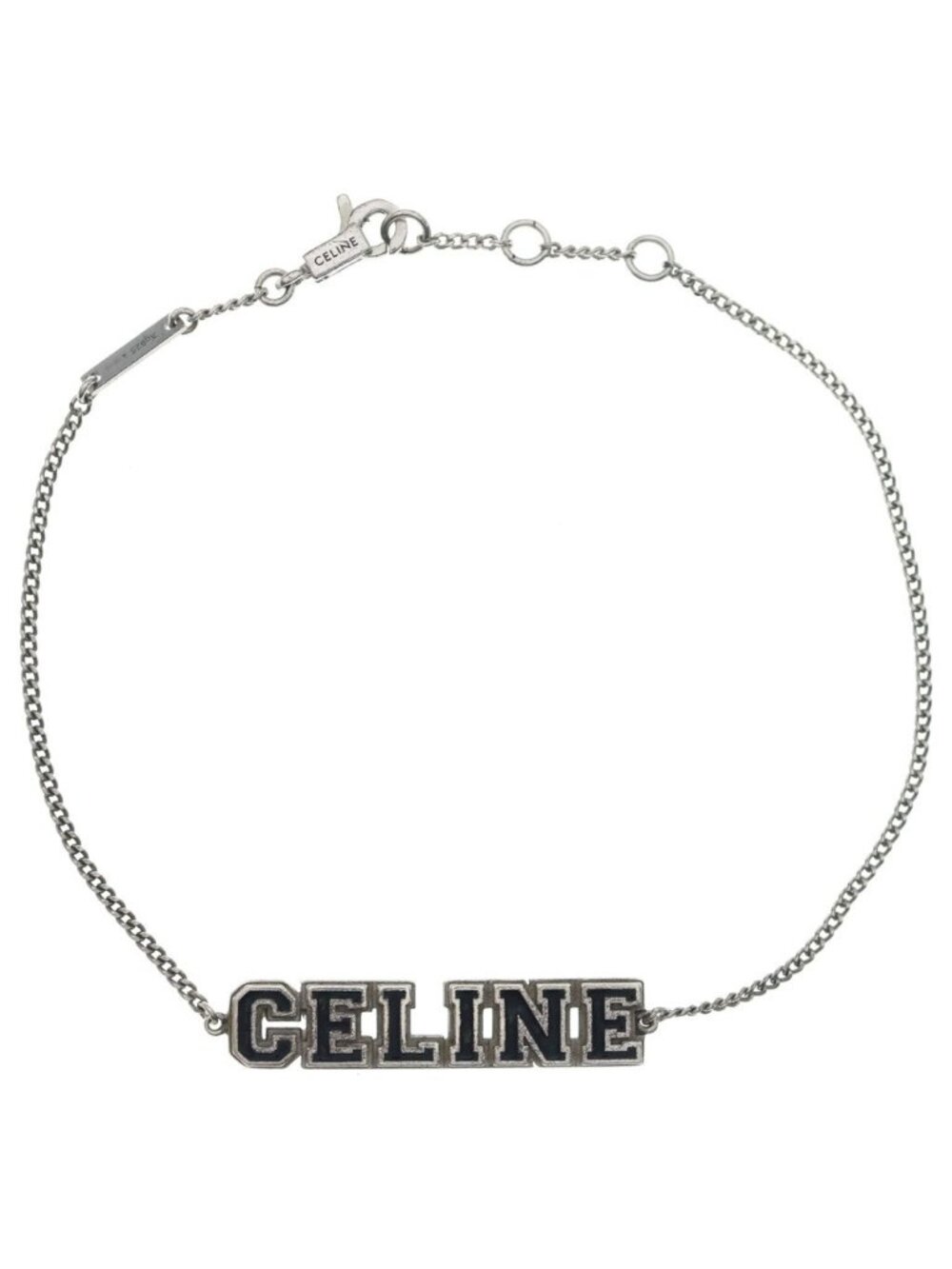 Celine Universite Bracelet Silver Chain